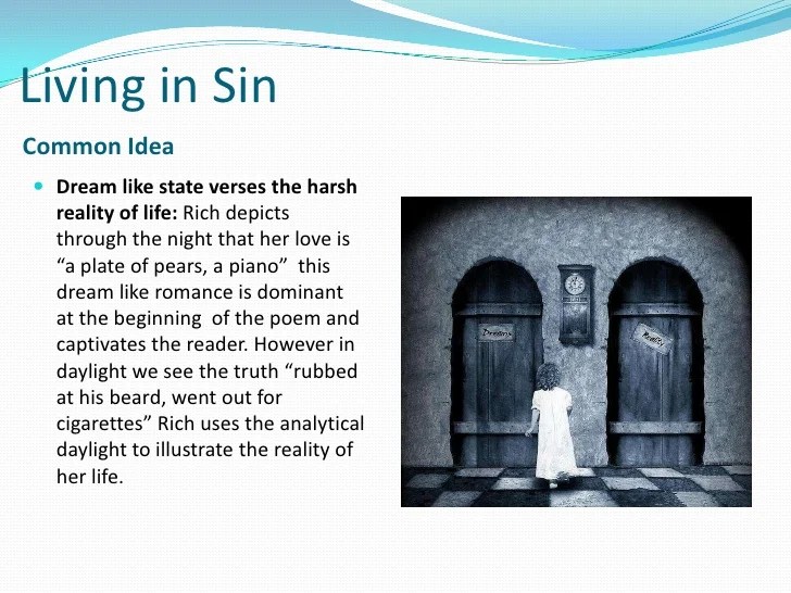 Poem sin living adrienne rich