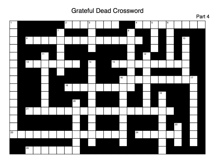 Dia de los muertos crossword puzzle