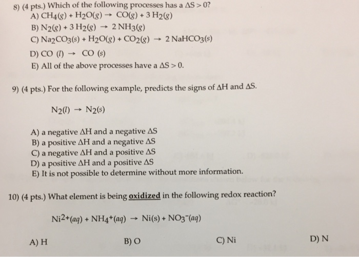 In which of the following processes is δh δe