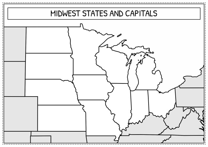 Midwest states and capitals and abbreviations