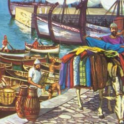 Which group living in canaan included skilled sailors and traders